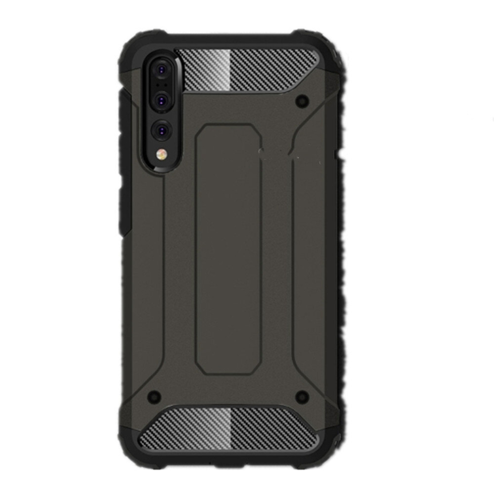 2 Pcs For Huawei P20 Pro Full-Body Rugged Tpu + Pc Combination Back Cover Case (Bronze) Bronze 8881471545410