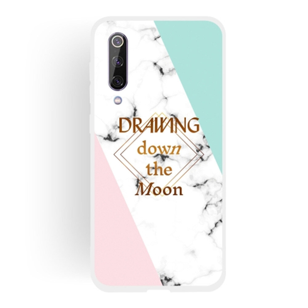 2Pcs Dreamcatcher Text Semi-Transparent Tpu Marble Phone Case For Xiaomi Mi 9 Se 8881471556164