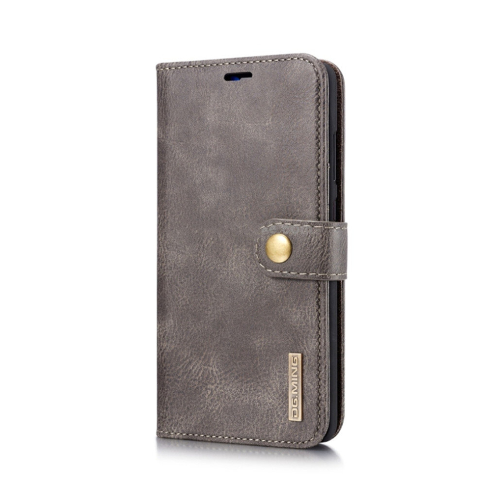 Crazy Horse Texture Flip Detachable Magnetic Leather Case For Huawei Mate 20, With Holder & Card Slots & Wallet (Grey) Grey 8881471555693