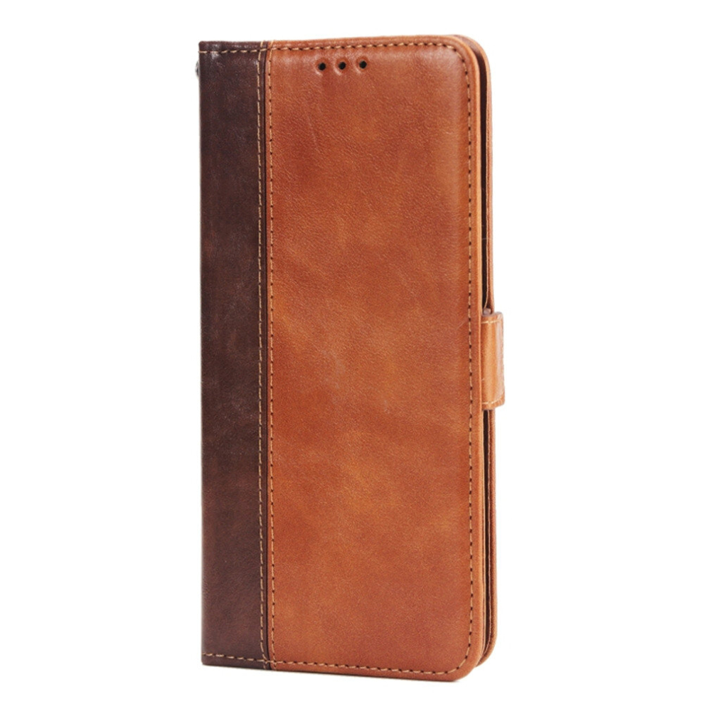 For Galaxy S7 Edge Retro Texture Contrast Color Splicing Horizontal Flip Tpu + Pu Leather Case With Card Slots & Holder & Wallet(Brown) Brown 8881471545458