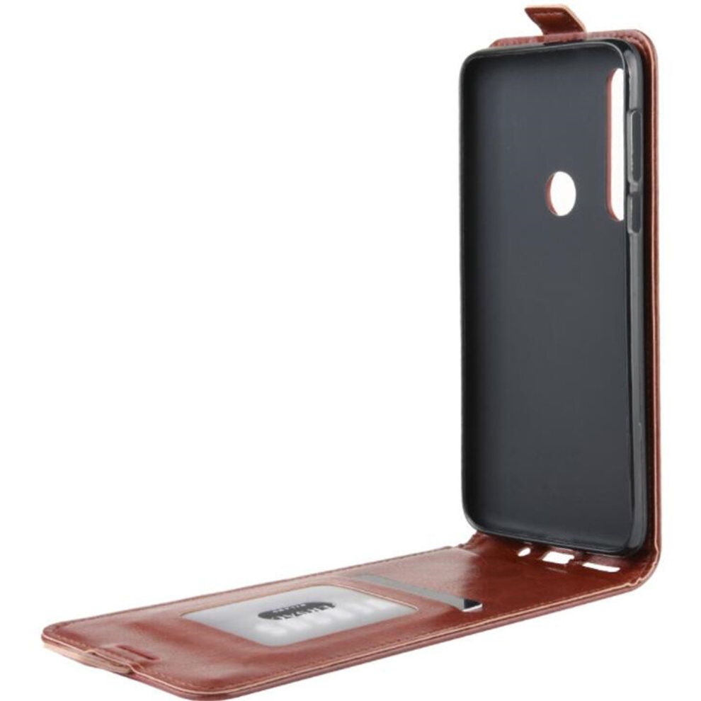 For Motorola One Macro / G8 Play Crazy Horse Vertical Flip Leather Protective Case(Brown) Brown 8881471525634