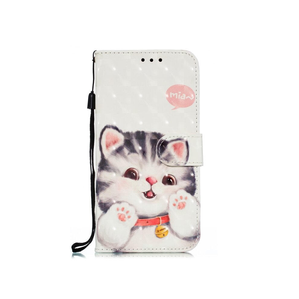 3D Pattern Colored Drawing Horizontal Flip Leather Case For Huawei Honor 20 Pro, With Holder & Card Slots & Wallet & Lanyard(Tinker Cat) 8881471553002