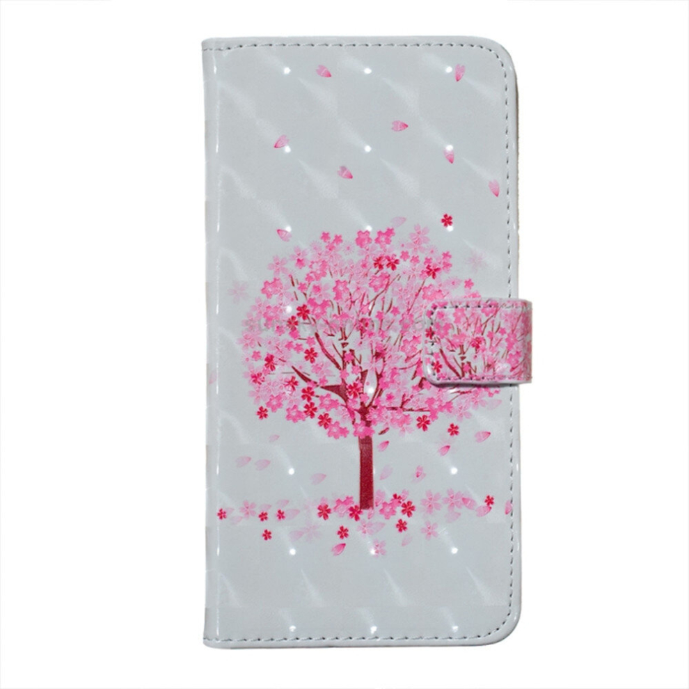 Tree Pattern 3D Horizontal Flip Leather Case For Huawei Y7 (2019), With Holder & Card Slots & Photo Frame & Wallet Pink 8881471555969
