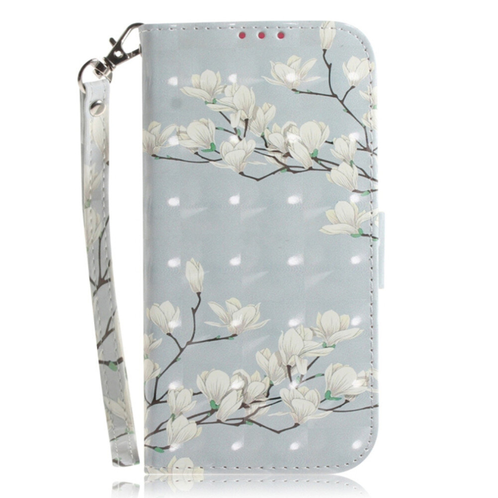 3D Colored Drawing Magnolia Pattern Horizontal Flip Leather Case For Nokia 4.2, With Holder & Card Slots & Wallet 8881471553040