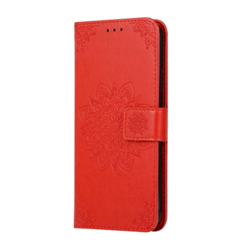 For Galaxy A70 Embossed Kaleidoscope Flower Horizontal Flip Leather Case With Holder & Card Slots & Wallet(Red) Red 8881471553880