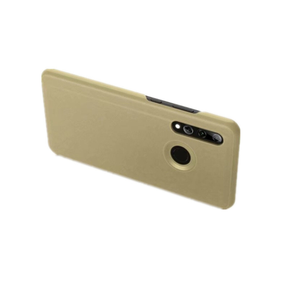 Electroplating Mirror Horizontal Flip Leather Case For Galaxy A60, With Holder(Gold) Gold 8881471556171