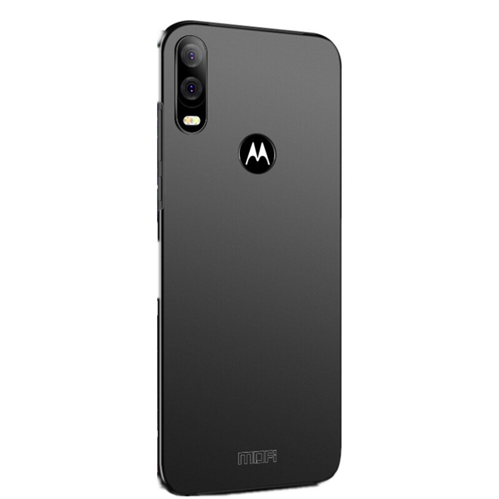 Frosted Pc Ultra-Thin Hard Case For Moto P40/One Vision(Black) Black 8881471545601