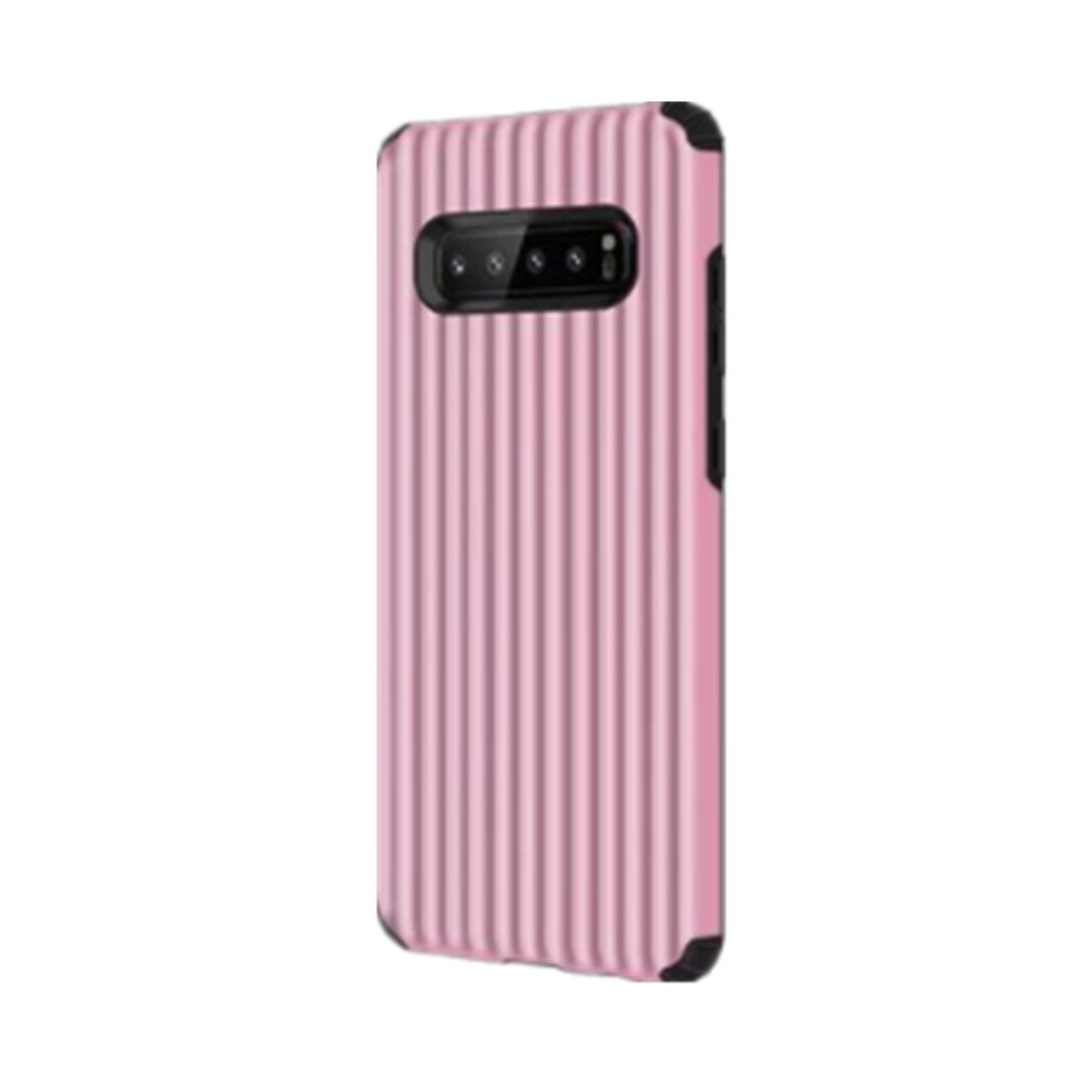 2 Pcs Travel Box Shape Tpu + Pc Protective Case For Galaxy S10 Plus (Pink) Pink 8881471545748