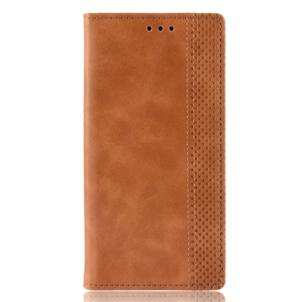 Magnetic Buckle Retro Texture Horizontal Flip Leather Case For Huawei Honor 10 Lite, With Holder & Card Slots & Wallet (Brown) Brown 8881471555464