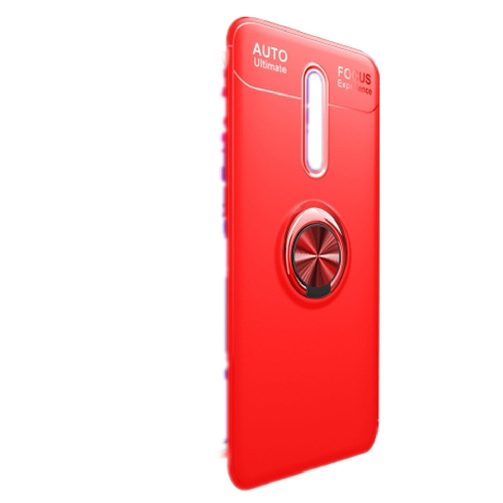 Metal Ring Holder 360 Degree Rotating Tpu Case For Oppo Reno Z(Red+Red) Red 8881471551268