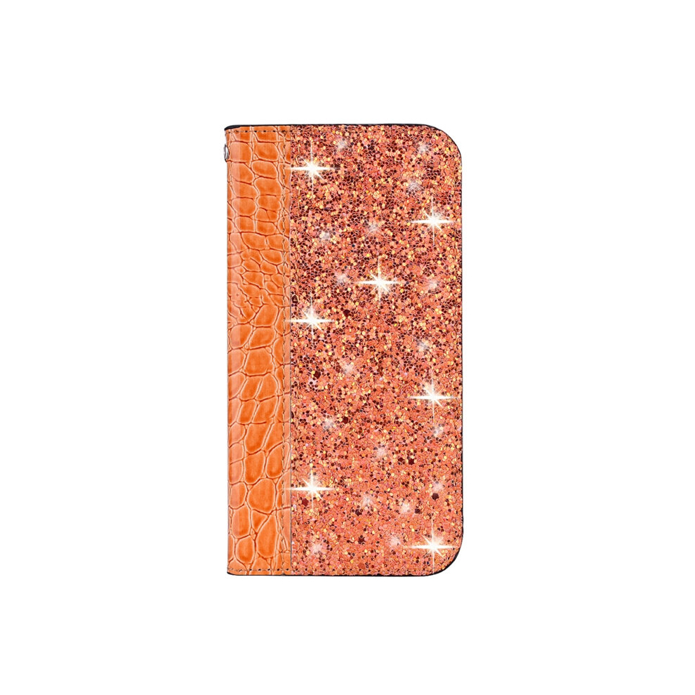 For Galaxy A10s Crocodile Texture Glitter Powder Horizontal Flip Leather Case 8881471540033