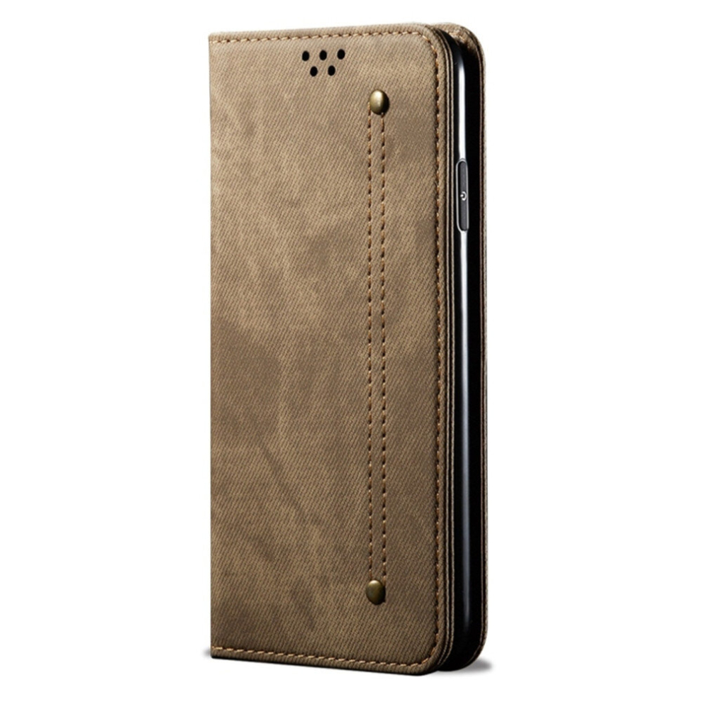 For Huawei P30 Lite Denim Texture Casual Style Horizontal Flip Leather Case With Holder & Card Slots & Wallet(Khaki) 8881471547629