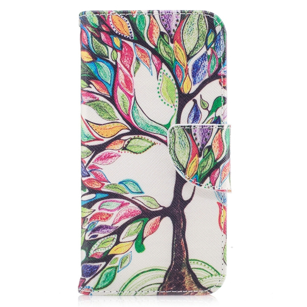 Colored Drawing Pattern Horizontal Flip Leather Case For Samsung Galaxya5(2018),With Holder & Card Slots & Wallet(Tree Of Life) 8881471554481