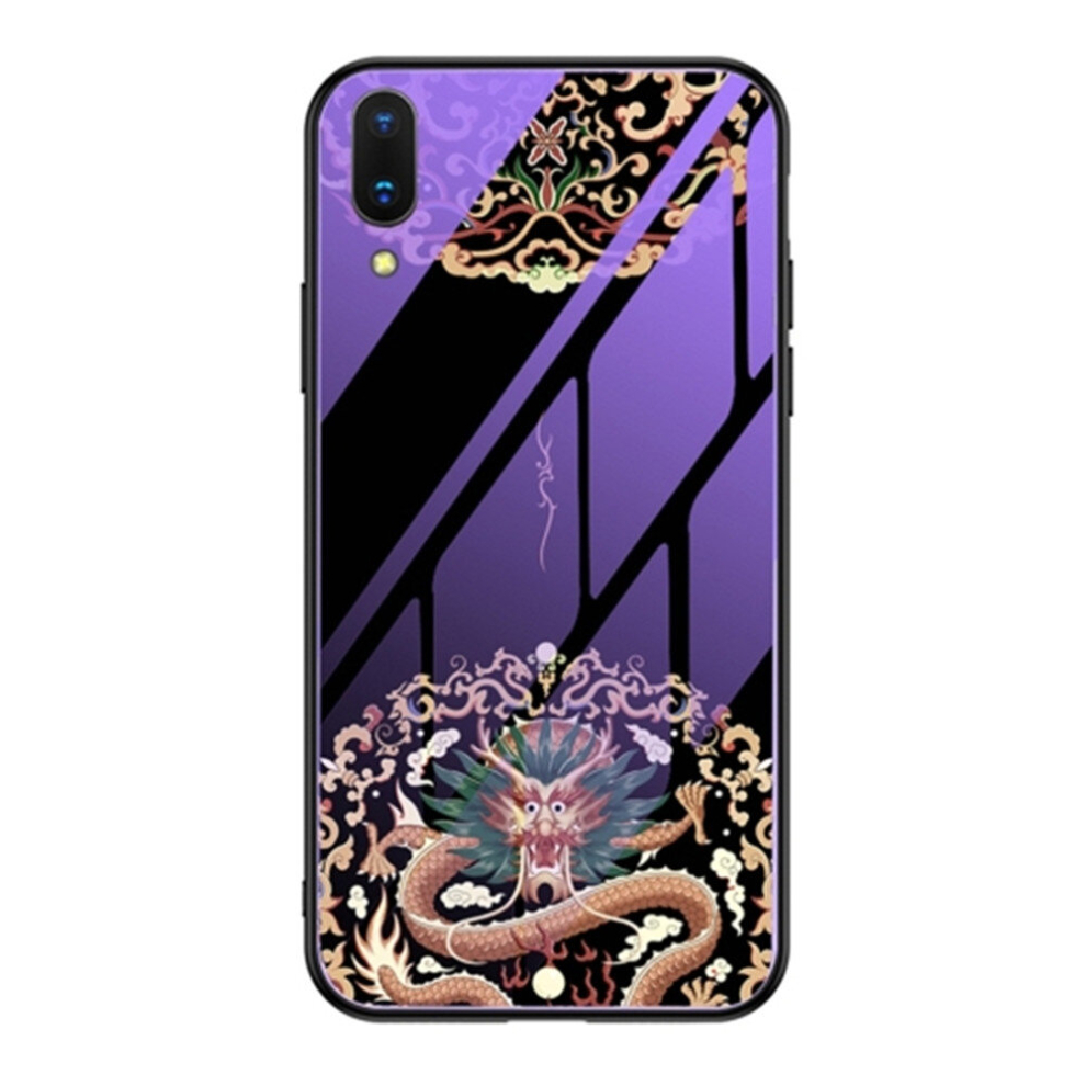 For Vivo X23 / Y97 / X21 Ud Luminous Painting Glass + Tpu Protective Case(Dragon) 8881471551305