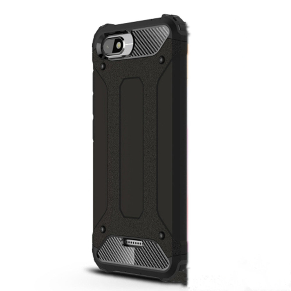 2 Pcs Tpu + Pc Combination Case For Xiaomi Redmi 6A (Black) Black 8881471545939