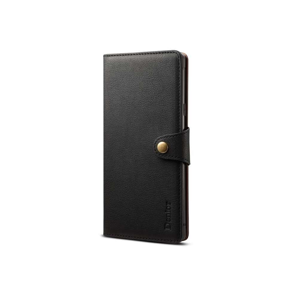 For Galaxy Note9 Denior V2 Luxury Car Cowhide Horizontal Flip Leather Case With Wallet(Black) Black 8881471551572