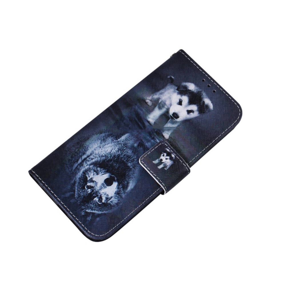 Wolf And Dog Pattern Coloured Drawing Horizontal Flip Leather Case For Huawei P Smart (2019) / Honor 10 Lite, With Holder & Card Slots & Wallet 8881471551794