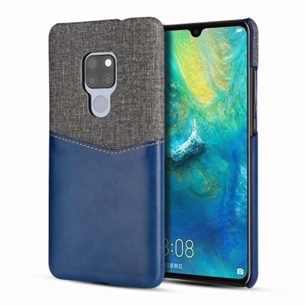 For Huawei Mate 20 / Mate 20X Pc + Pu Splicing Case With Card Slots(Blue) Blue 8881471551664