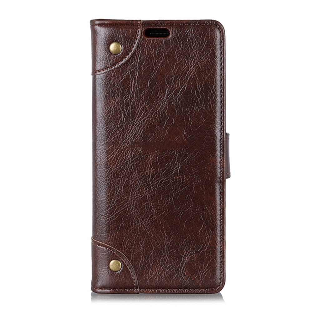 Copper Buckle Texture Horizontal Flip Leather Case For Motorola Moto G7 Power, With Holder & Card Slots & Wallet (Coffee) Brown 8881471551497