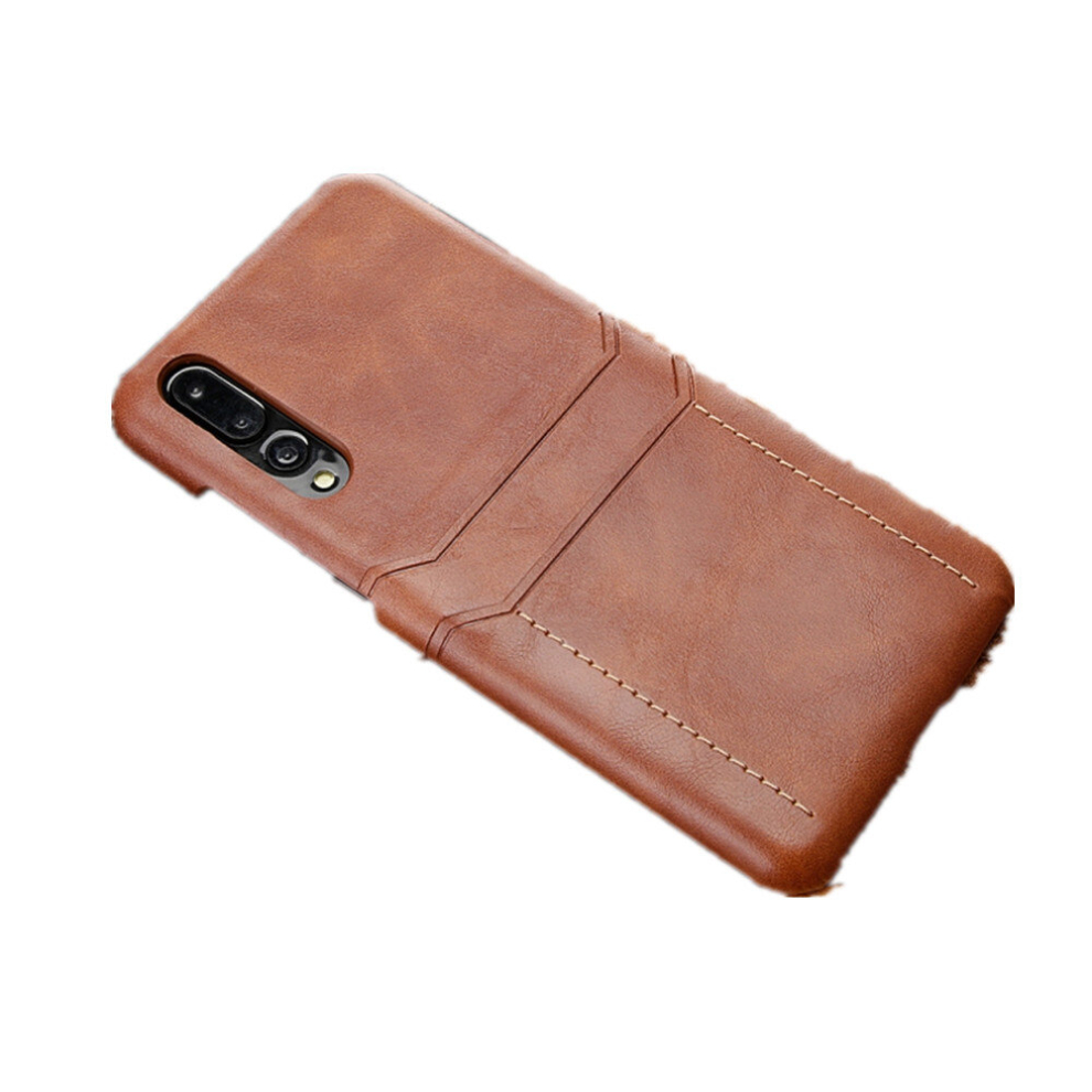 For Huawei P20 Calf Texture Pu + Pc Protective Case With Card Slots(Brown) Brown 8881471551480