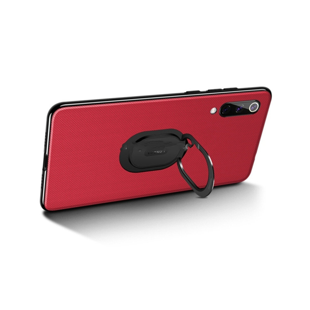 Shockproof Pc + Tpu Case For Xiaomi Mi 9, With Metal Holder (Red) Red 8881471554306