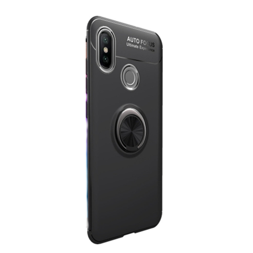 Shockproof Tpu Case For Huawei Y9 2019 / Enjoy 9 Plus, With Holder (Black) Black 8881471554757