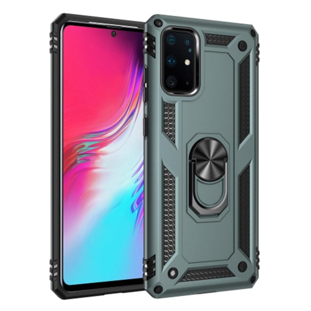 For Galaxy S10 Armor Shockproof Tpu + Pc Protective Case With 360 Degree Rotation Holder(Green) Green 8881471551671