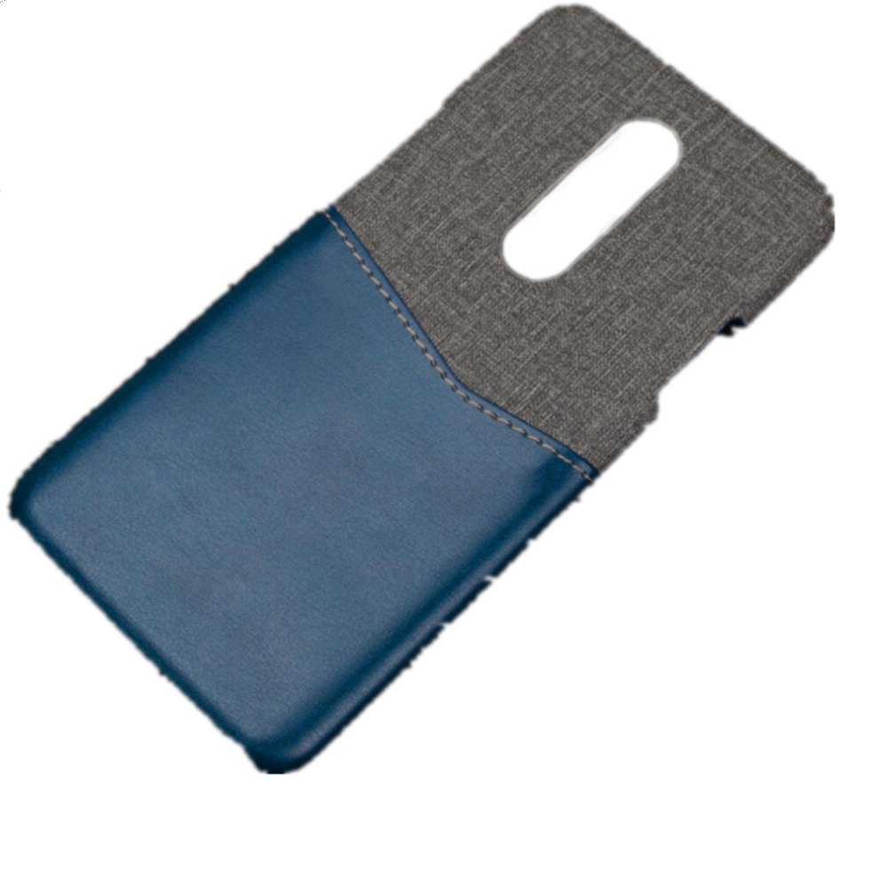 For Oneplus 7 Pc + Pu Splicing Case With Card Slots(Blue) Blue 8881471551633