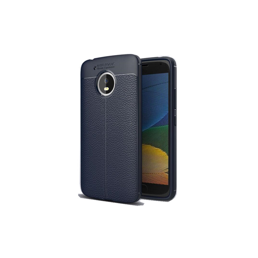 2Pcs For Motorola Moto E5 Play Litchi Texture Soft Tpu Protective Back Cover Case 8881471554429