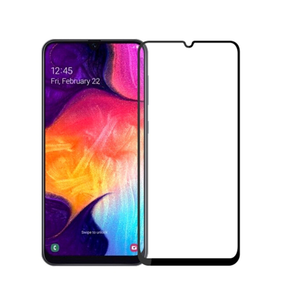 9H 2.5D Full Screen Tempered Glass Film For Galaxy A50 (Black) Black 8881471521049