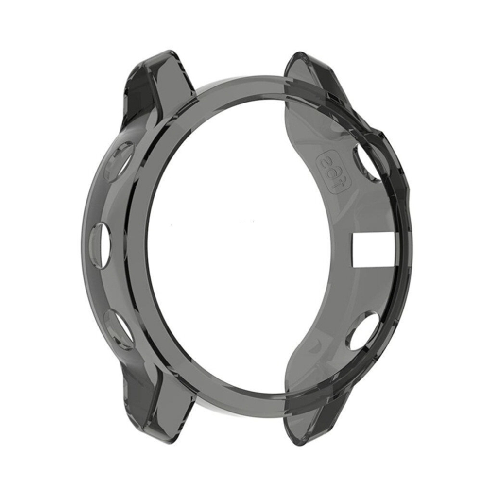 2Pcs For Garmin Fenix 6S Tpu Half Cover Smart Watch Case(Black) Black 6913664818208