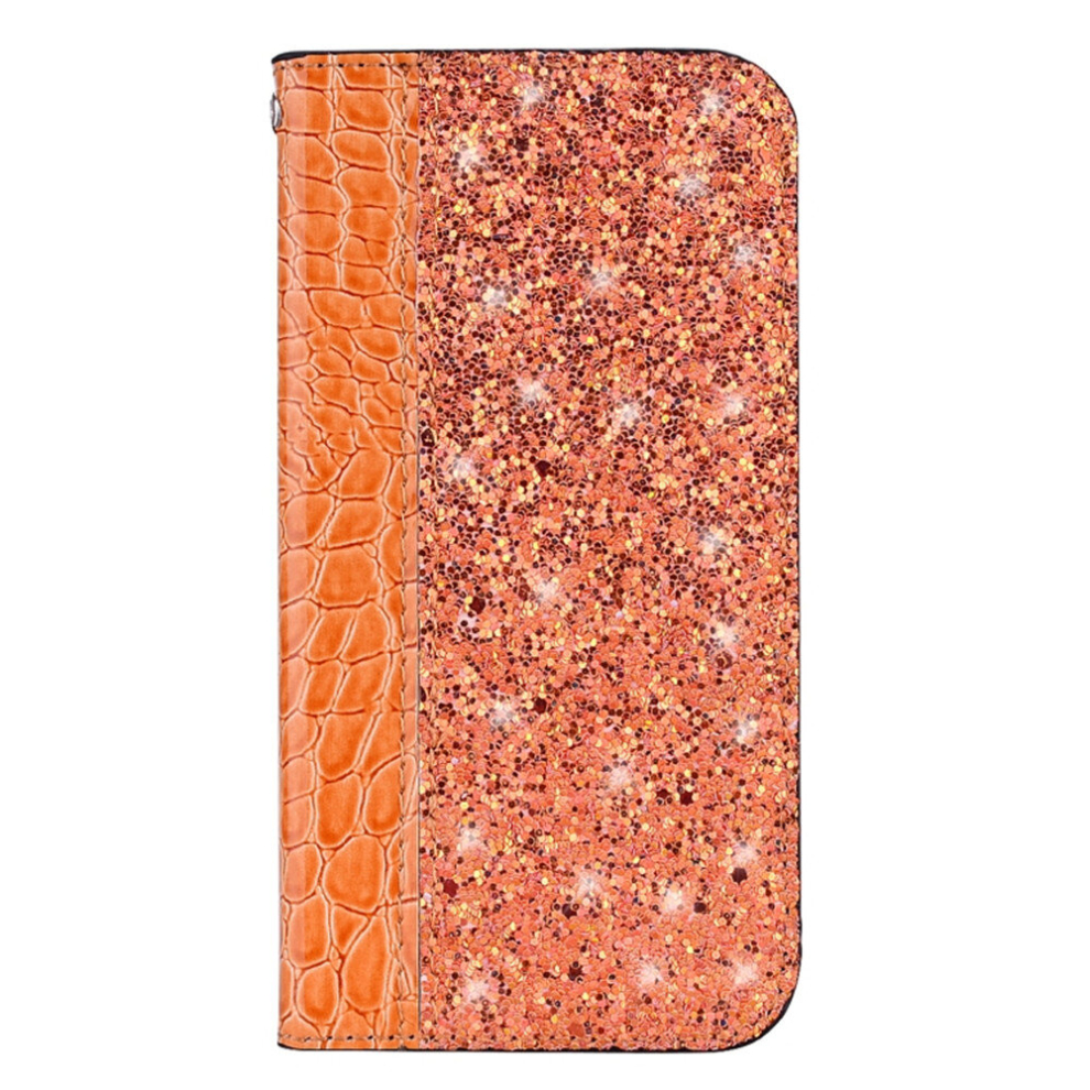 Crocodile Texture Glitter Powder Horizontal Flip Leather Case With Card Slots & Holder For Huawei P20 Lite 2019 / Nova 5I(Orange) Orange 8881471554559