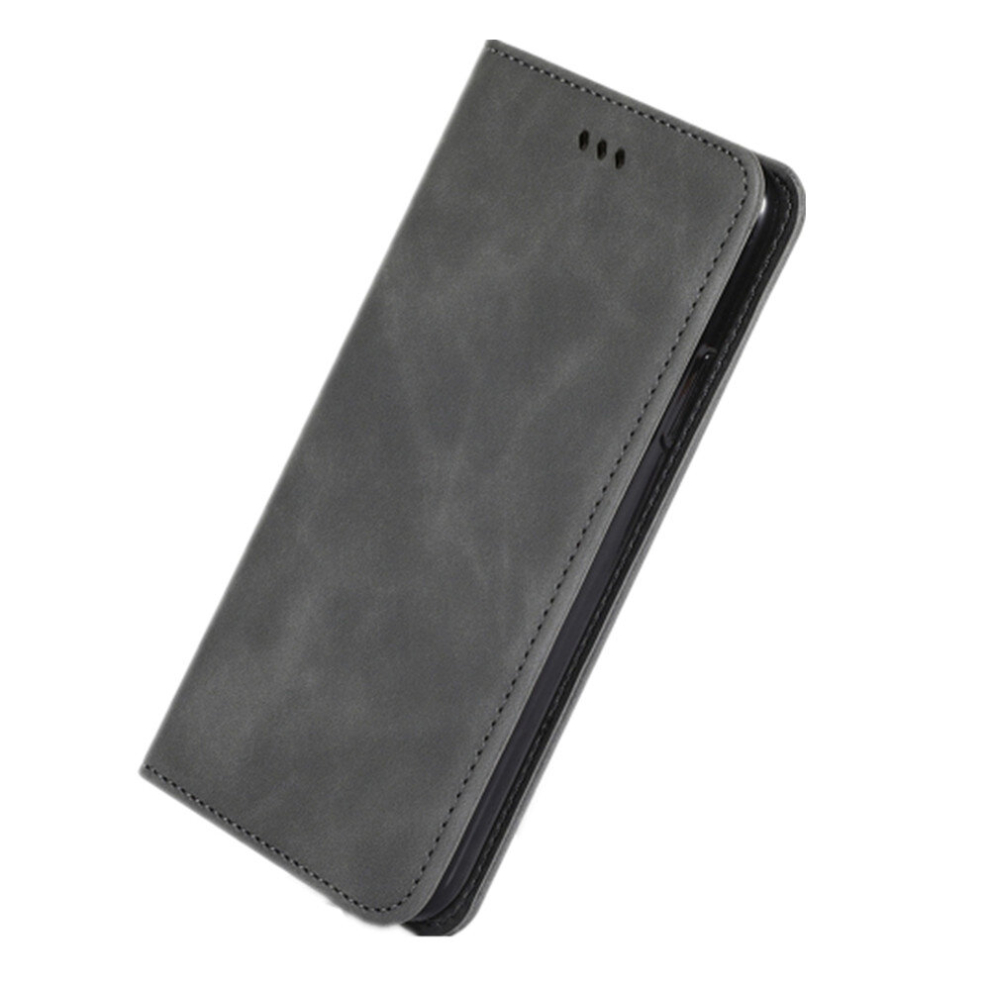 Retro Skin Feel Business Magnetic Horizontal Flip Leather Case For Lg G8 / Lg G8 Thinq ( Gray) Dark/Gray 8881471554900