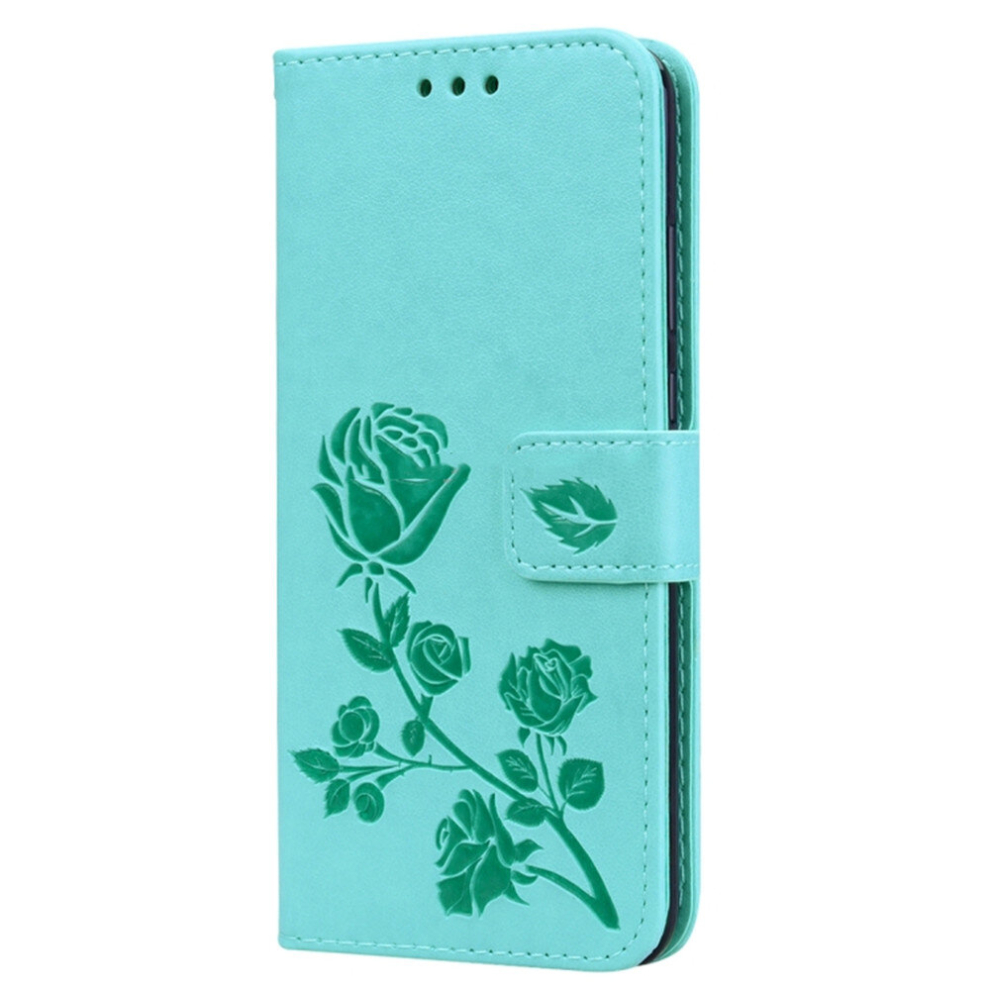 Rose Embossed Horizontal Flip Pu Leather Case For Huawei P20, With Holder & Card Slots & Wallet (Green) Green 8881471554986