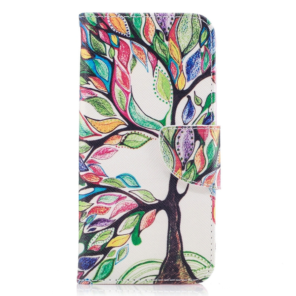 Colored Drawing Pattern Horizontal Flip Leather Case For Samsung Galaxyj330&J3,With Holder & Card Slots & Wallet(Tree Of Life) 8881471551985