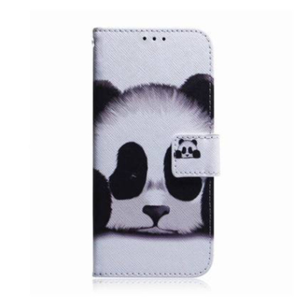 Panda Pattern Coloured Drawing Horizontal Flip Leather Case For Huawei Y7 Prime (2019) With Holder & Card Slots & Wallet 8881471552555