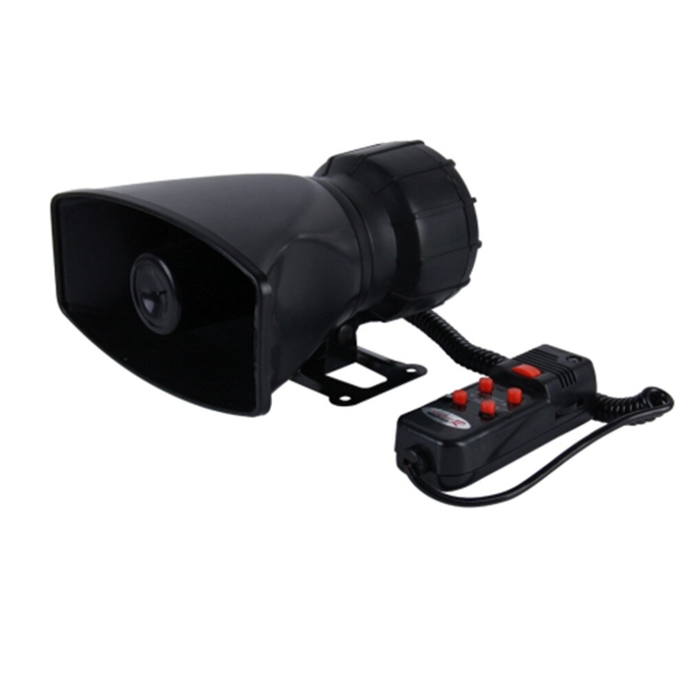 12V 60W 300Db Car Electric Alarm Air Horn Siren Speaker 5 Sound Tone Super Loud With Mic 6913664848489