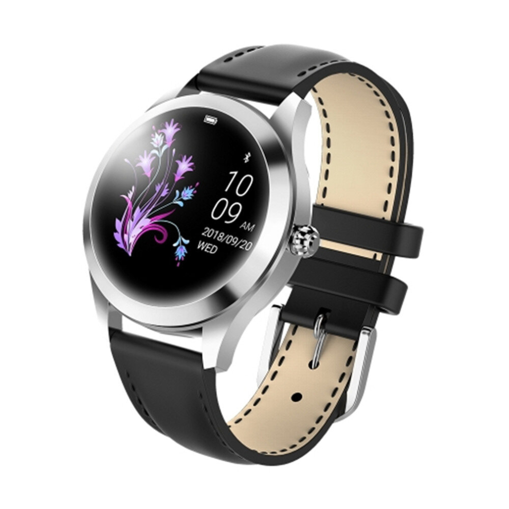 Kw10 1.04 Inch Tft Color Screen Smart Watch Ip68 Waterproof,Leather Watchband,Support Call Reminder /Heart Rate Monitoring/Sedentary Reminder/Sleep Mo 6913664818635
