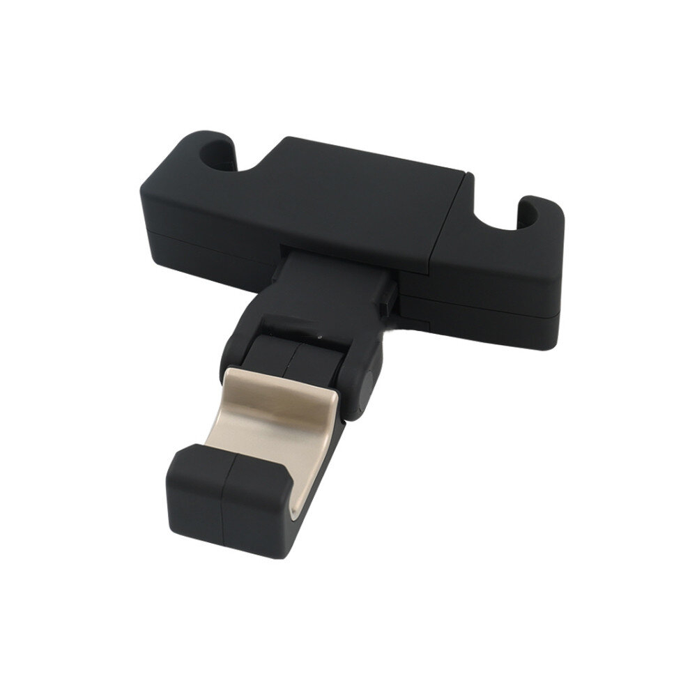 Multi-Functional Auto Car Seat Safe Hanger / Hanging Hook Suction Cup Phone Holder (Black) Black 6913664856729