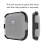 2PC For Fitbit Versa Lite Universal Smart Watch PC Diamond Protective Case(Silver) 3