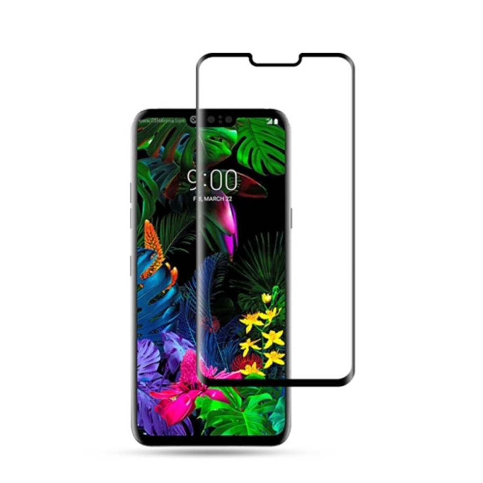 2Pcs 0.33Mm 9H 3D Round Edge Tempered Glass Film For Lg G8 Thinq (Black) Black 8881471555457