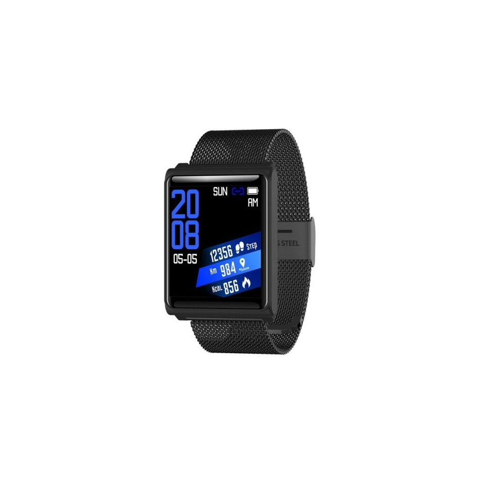 N98 Smart Watch Ip67 Waterproof Support Blood Pressure Heart Rate Monitor Fitness Tracker Clock Smartwatch For Ios Android( Metal) Black 6913664820188