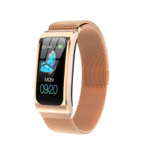 AK12 1.14 inch IPS Color Screen Smart Watch IP68 Waterproof,Metal Watchband,Support Call Reminder /Heart Rate Monitoring/Blood Pressure Monitoring/Sle