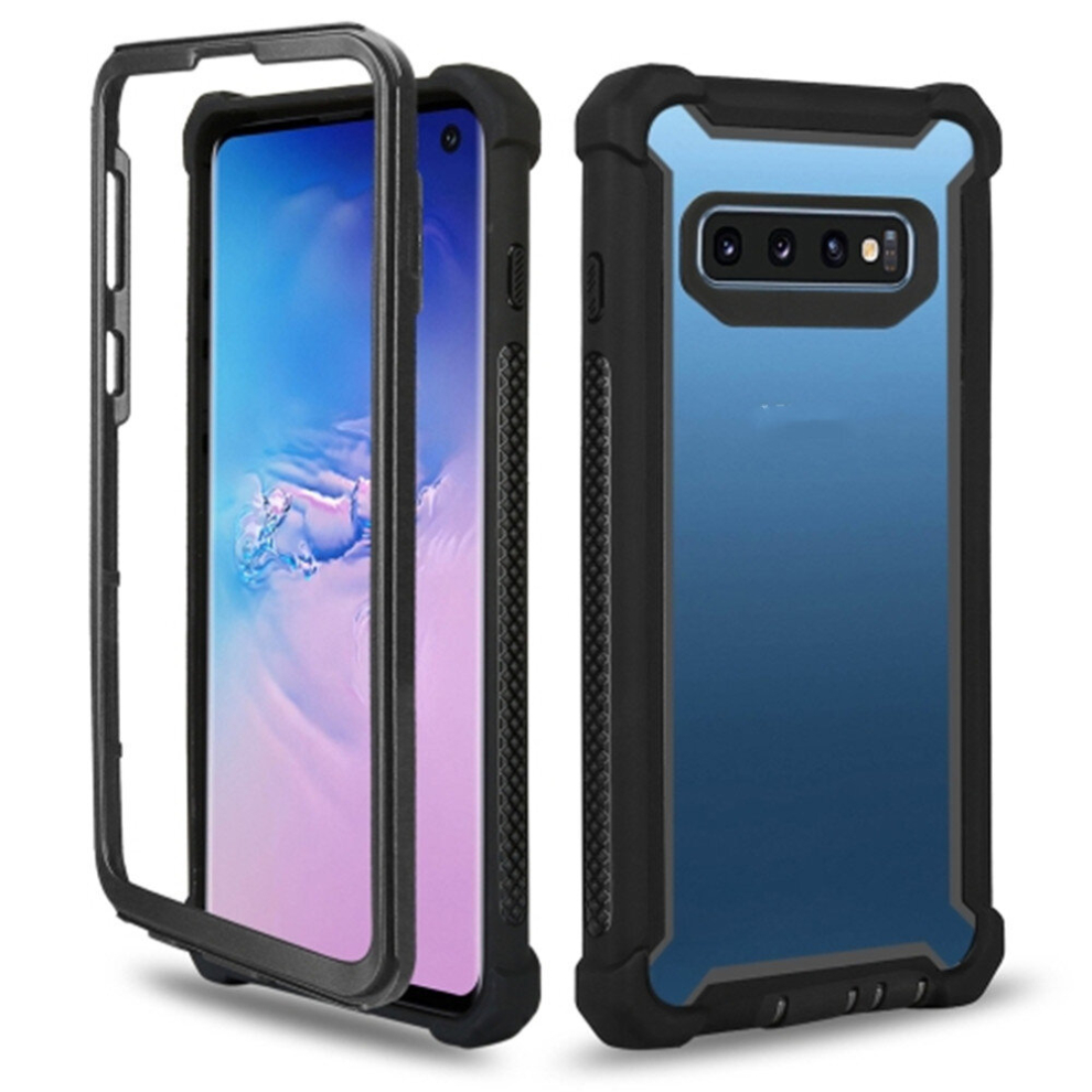 Four-Corner Shockproof All-Inclusive Transparent Space Case For Galaxy S10e (Black) Black 8881471545922