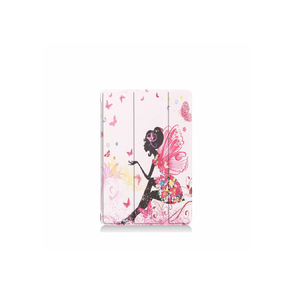 For Huawei Mediapad M5 10.8 Inch Tri-Fold Butterfly Fairy Pattern Horizontal Flip Pu Leather Protective Case 8881471545724