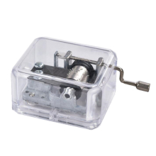 2PCS Music Box DIY Craft Vintage Musical Gold Hand Music Boxes(Castle in the Sky)