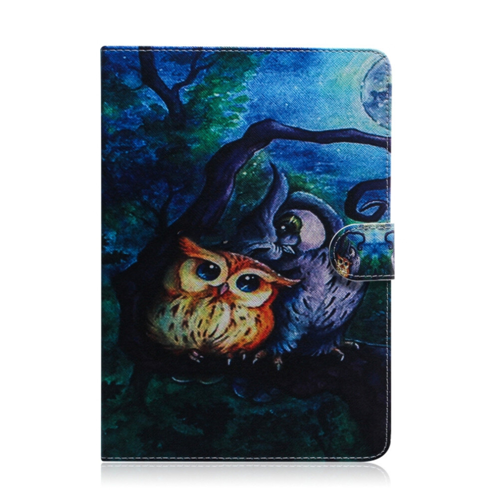 Oil Owl Pattern Horizontal Flip Leather Case For Galaxy Tab S5e T720 / T725, With Holder & Card Slot & Wallet 8881471550896