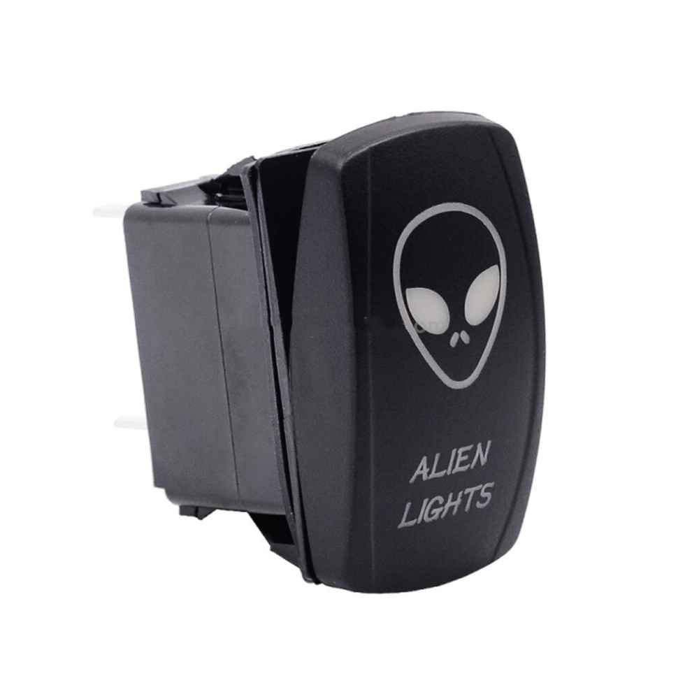 5Pin Alien Pattern Universal Waterproof Ip66 Dc12v-24V Tail / Head Power Switch For Car Rv Marine Boat Light 6913664863406