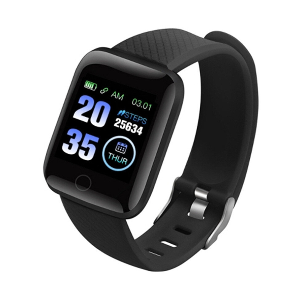 116Plus 1.3 Inch Color Screen Smart Bracelet Ip67 Waterproof, Support Call Reminder/ Heart Rate Monitoring /Blood Pressure Monitoring/ Sleep Monitorin 6913664814644