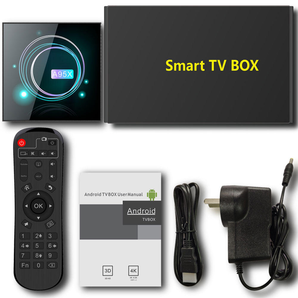 A95x F3 Slim Amlogic S905x3 4Gb Ram 64Gb Rom 5G Wifi Bluetooth 4.0 Android 9.0 4K 8K Vp9 H.265 Tv Box Support Voice Control 6441594782981